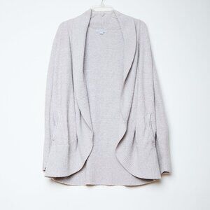 Barefoot Dreams CozyChic Lite Knit Circle Cardi cabincore neutral gray L XL